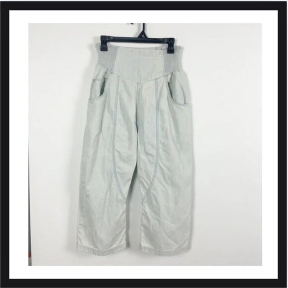 Free People We the Free Lunan Pull On Harem Cotton Pant - Picture 4 of 7